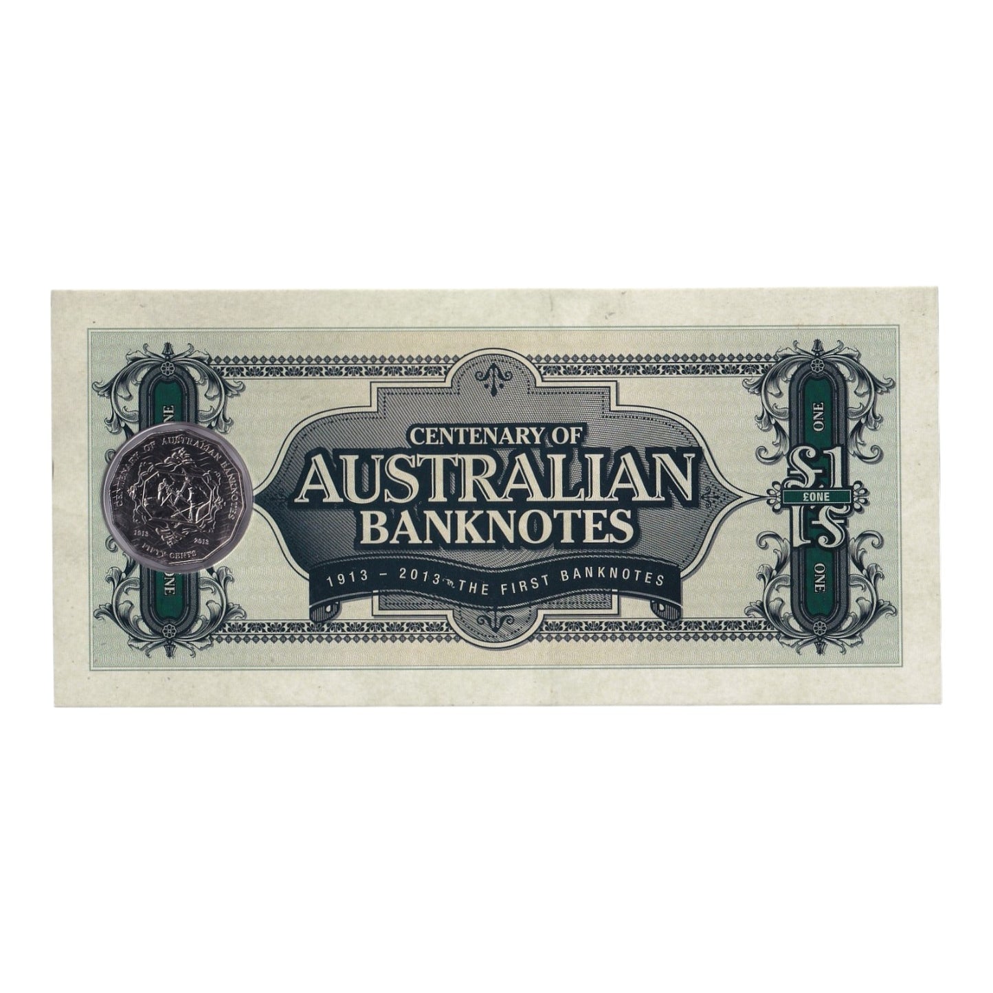 2013 Centenary of Australian Banknotes – 20c & 50c Three-Coin Uncirculated Set