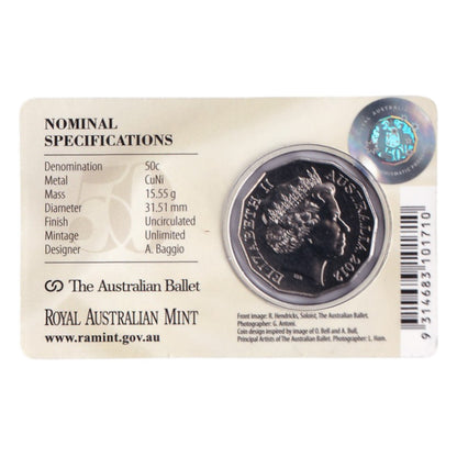 2012 50c Coin - 50th Anniversary of Australian Ballet