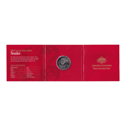 2013 50c Coin - Year of the Snake Tetra-Decagon