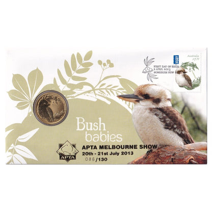 2013 APTA Melbourne Show PNC - Bush Babies II - Kookaburra - 20th-21st July 2013 Overprint