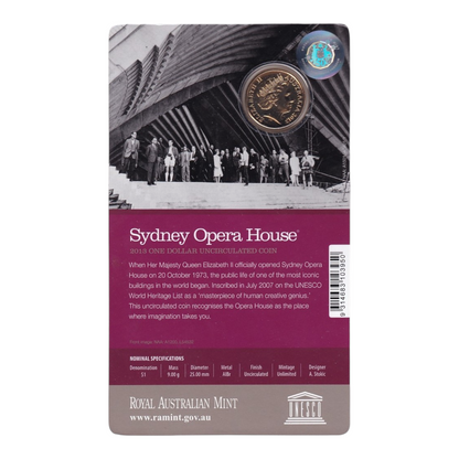 2013 $1 Coin - 40th Anniversary of The Sydney Opera House