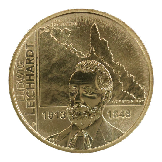 2013 Perth Mint $1 Coin - Ludwig Leichhardt 200th Anniversary