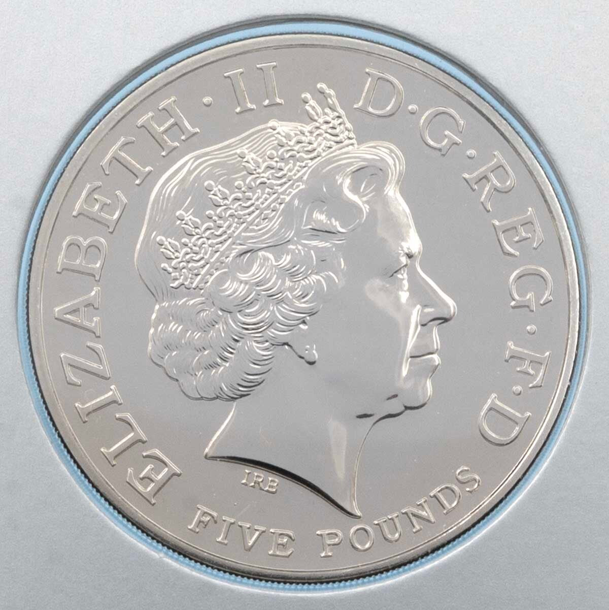 2013 Prince George Christening - £5 Crown - Brilliant Uncirculated Coin In Folder