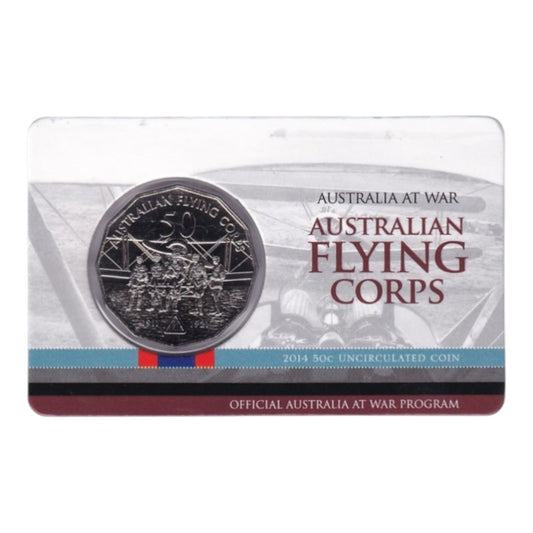 2014 50c Coin - Australia at War - Australian Flying Corps