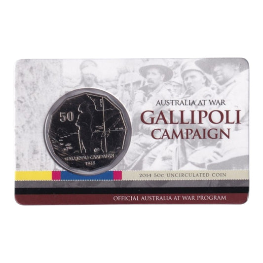2014 50c Coin - Australia at War - The Gallipoli Campaign