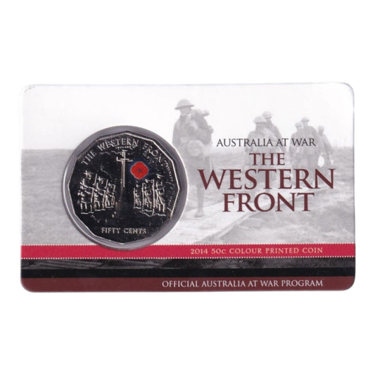 2014 50c Coin - Australia at War - The Western Front