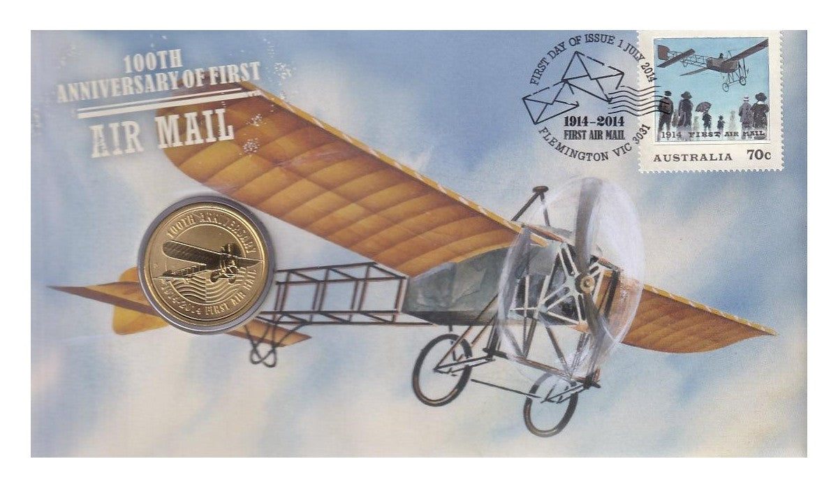 2014 Perth Mint PNC - First Air Mail 100th Anniversary