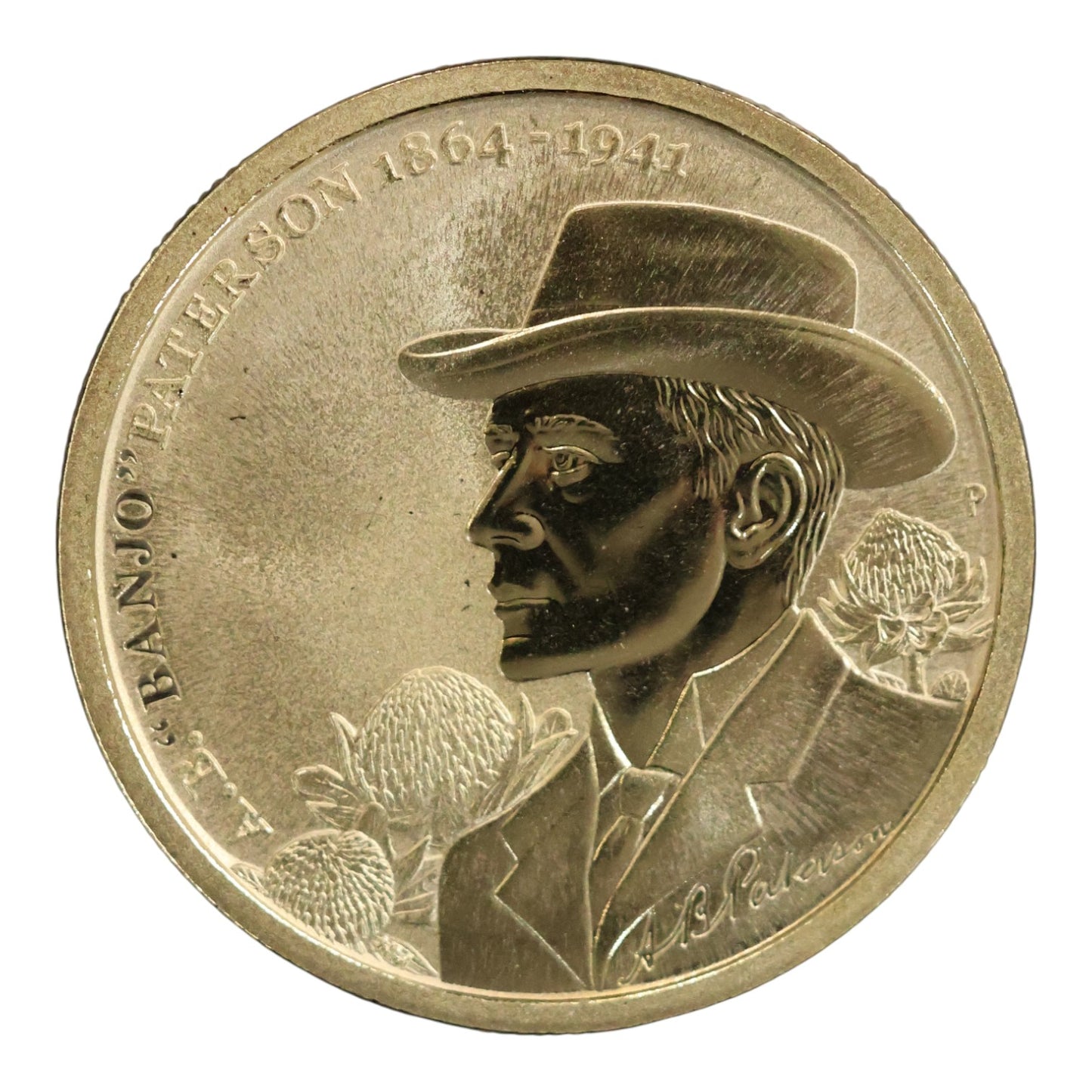 2014 Perth Mint $1 Coin - 150th Anniversary of A.B. "Banjo" Paterson