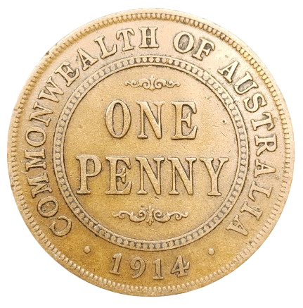 1914 Australian Penny - Very Good