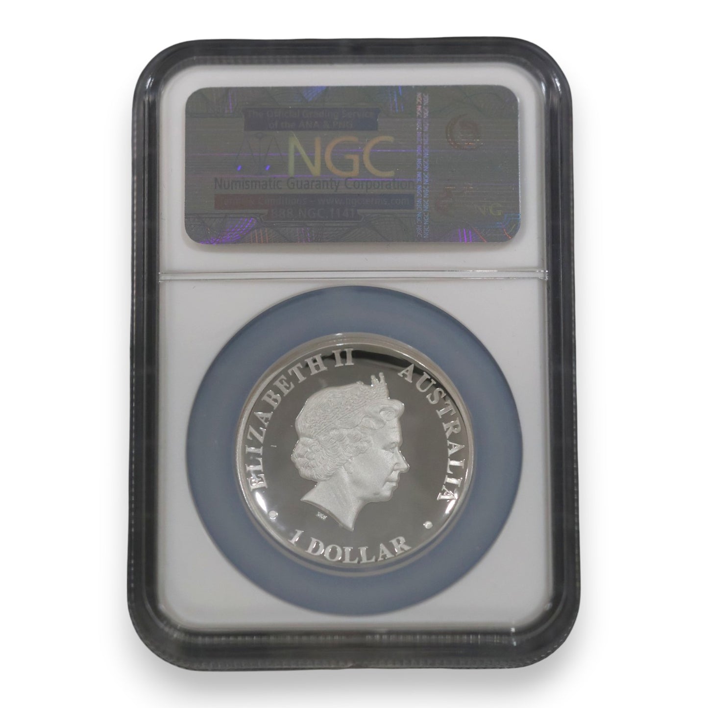 2014 $1 1oz High Relief Silver Proof Coin – Australian Kangaroo (NGC PF 70 Ultra Cameo – One of First 2000 Struck)