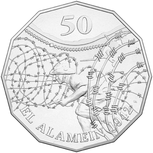 2015 50c Coin - Australia at War - El Alamein
