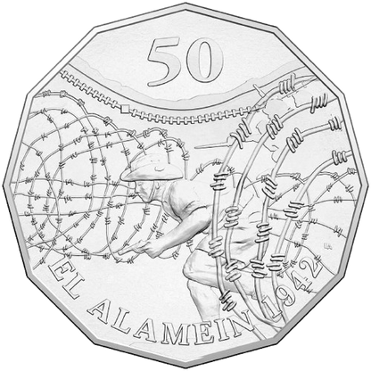 2015 50c Coin - Australia at War - El Alamein