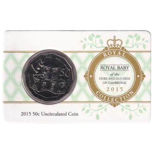 2015 50c Coin - Royal Baby of the Duke & Duchess - HRH Princess Charlotte