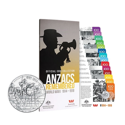 2015 ANZACs Remembered Coin Collection - 14 Coin Set