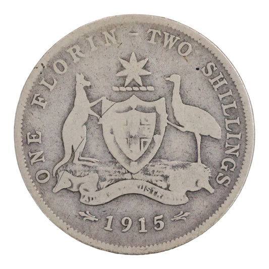 1915 (L) Australian Florin - Very Good