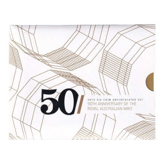 2015 Royal Australian Mint Uncirculated Set - 50th anniversary of the Royal Australian Mint - Only 49,682 sets made!