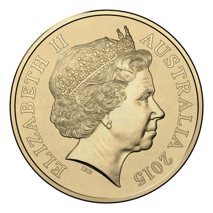 2015 $1 Coin - AFL Premiership Season - 'M' Counterstamp