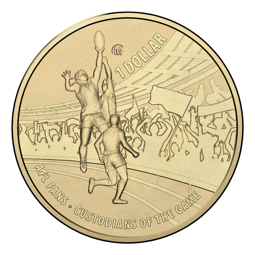 2015 $1 Coin - AFL Premiership Season - 'M' Counterstamp