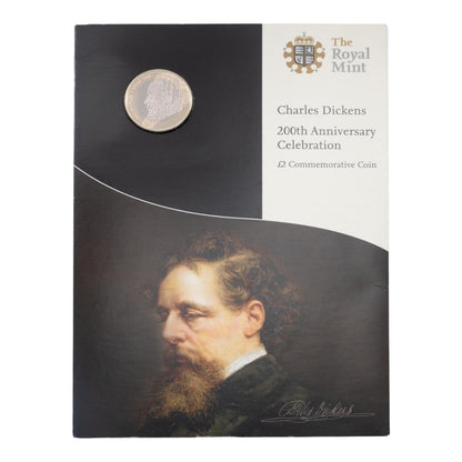 2012 Charles Dickens - £2 Coin - Brilliant Uncirculated Coin In Folder