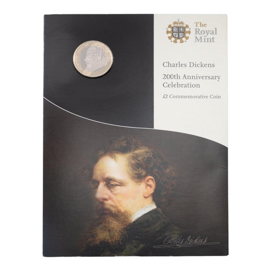 2012 Charles Dickens - £2 Coin - Brilliant Uncirculated Coin In Folder
