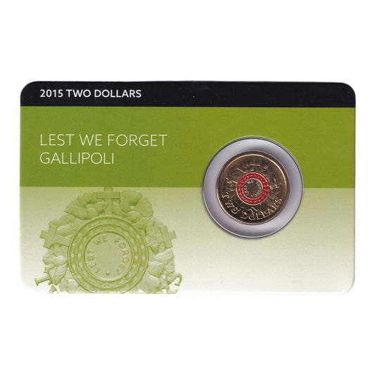 2015 Lest We Forget $2 Al-Br Coin Pack