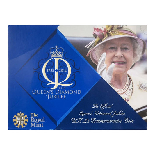 2012 Queen Elizabeth II Diamond Jubilee - £5 Crown - Brilliant Uncirculated Coin In Folder