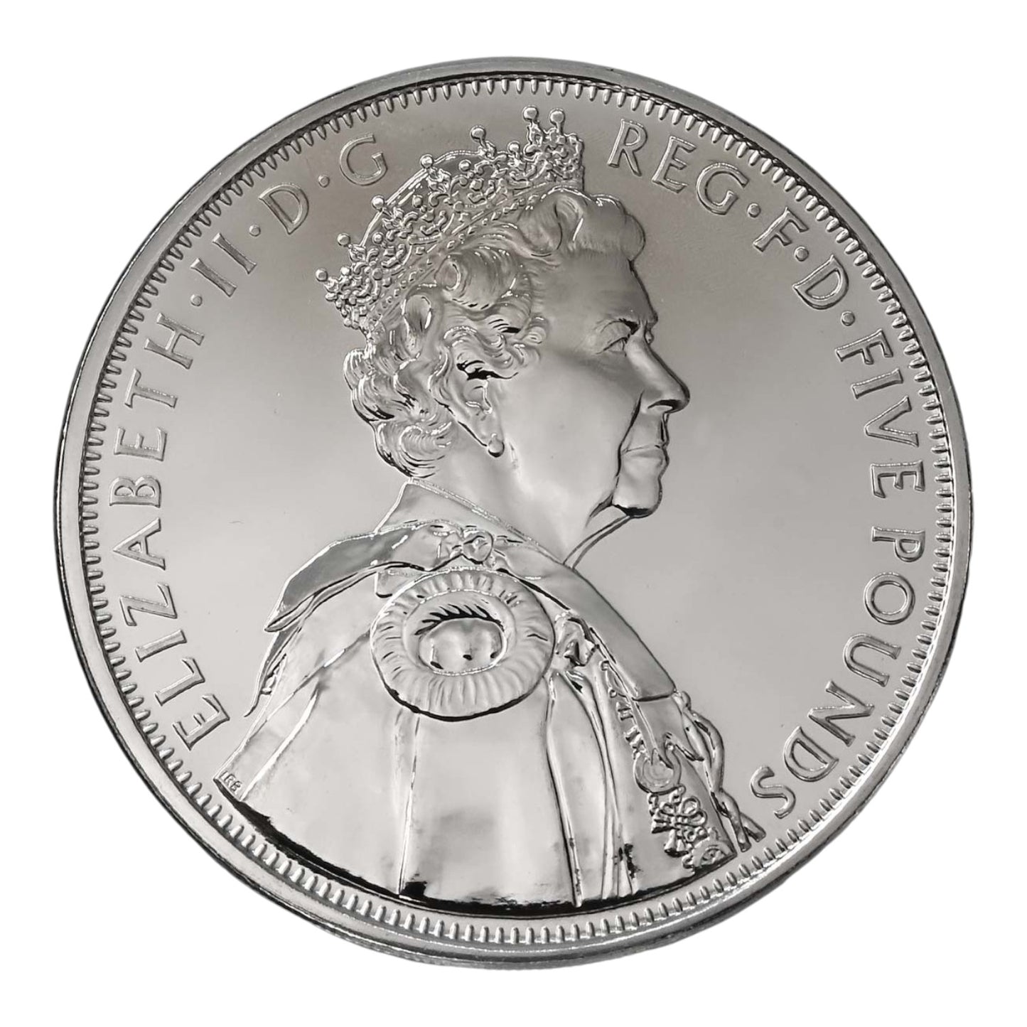 2012 Queen Elizabeth II Diamond Jubilee - £5 Crown - Brilliant Uncirculated Coin In Folder