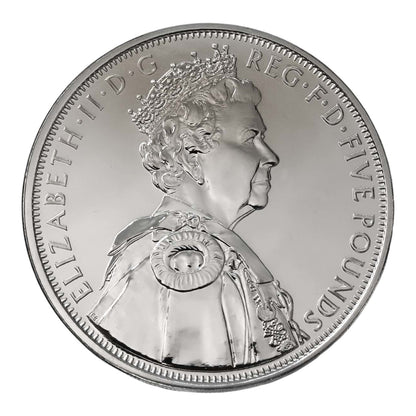 2012 Queen Elizabeth II Diamond Jubilee - £5 Crown - Brilliant Uncirculated Coin In Folder
