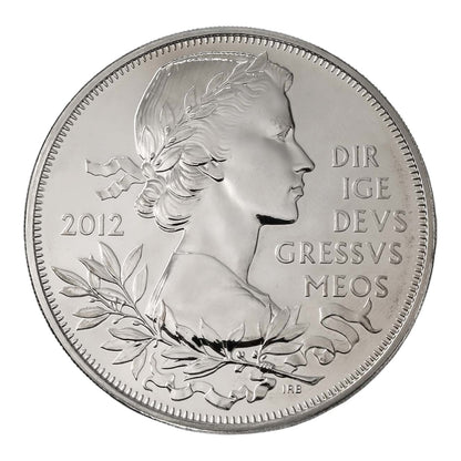 2012 Queen Elizabeth II Diamond Jubilee - £5 Crown - Brilliant Uncirculated Coin In Folder