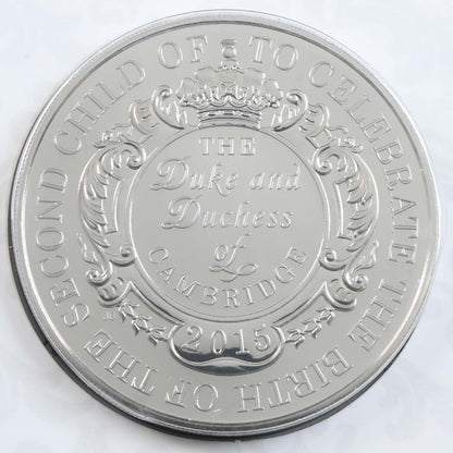 2015 Royal Birth of Princess Charlotte - £5 Crown - Brilliant Uncirculated Coin In Folder