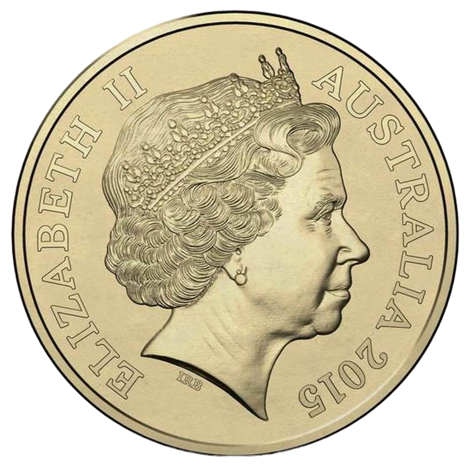 2015 $1 Coin - World Money Fair - AMPELMANN Privy Mark