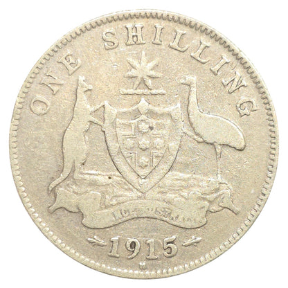 1915 'H' Australian Shilling - Very Good