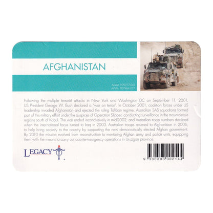 2016 20c Coin - 'Anzac to Afghanistan' - Afghanistan