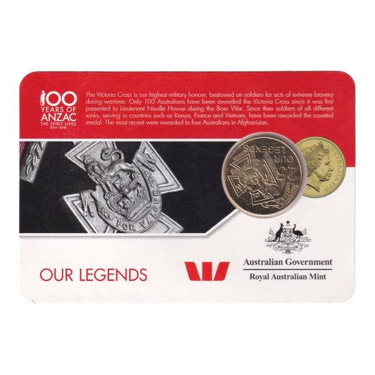 2016 25c Coin - ANZAC to Afghanistan - "Our Legends"
