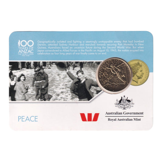 2016 25 Cent Coin - ANZAC to Afghanistan - "Peace"