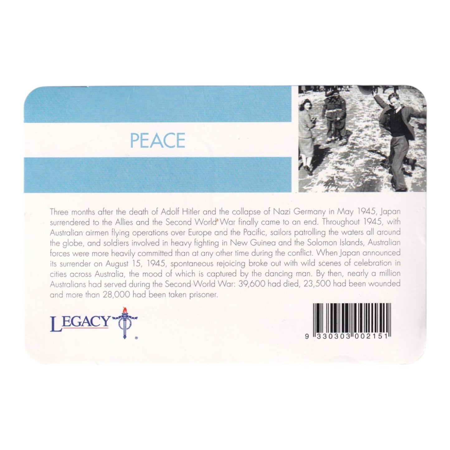 2016 25 Cent Coin - ANZAC to Afghanistan - "Peace"
