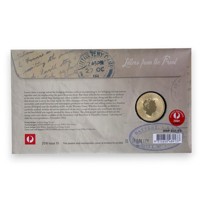 2016 PNC - Postmen of WW1 - Letters from the Front - APTA Coin Banknote & Stamp Show Melbourne Overprint