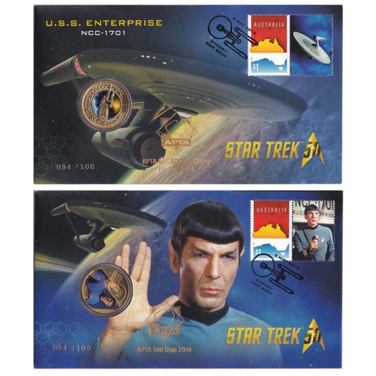 2016 Perth Mint PNC - APTA Exclusive: Matching Numbered Star Trek PNCs