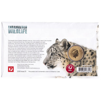 2016 Perth Mint PNC - Endangered Wildlife - Snow Leopard
