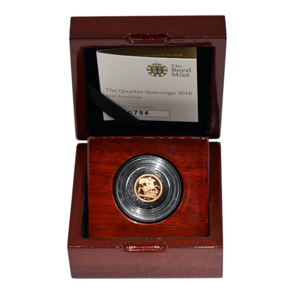 2016 Gold Quarter Sovereign – Elizabeth II 90th Birthday (Butler Portrait)
