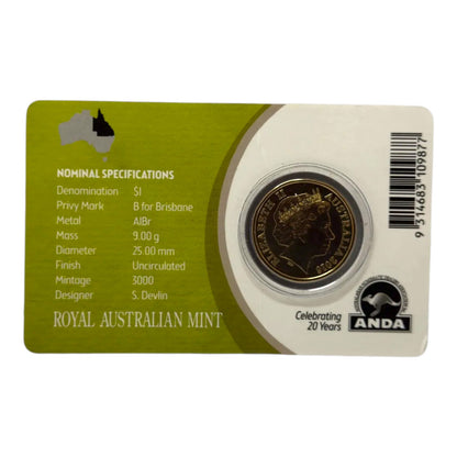2016 $1 Coin - Brisbane Money Expo - Mob of Roos - 'B' Privymark
