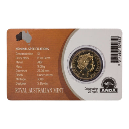2016 Perth Money Expo - Mob of Roos - 'P' Privymark $1 Coin