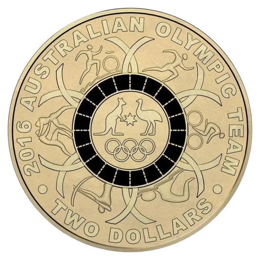 2016 $2 Coin - Brazil Olympic and Paralympic Games - Black - Uncirculated