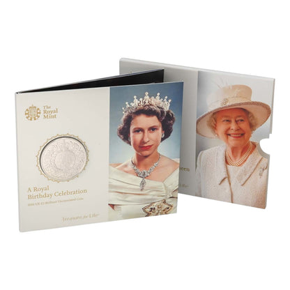 2016 Queen Elizabeth II 90th Birthday - £5 Crown - Brilliant Uncirculated Coin In Folder