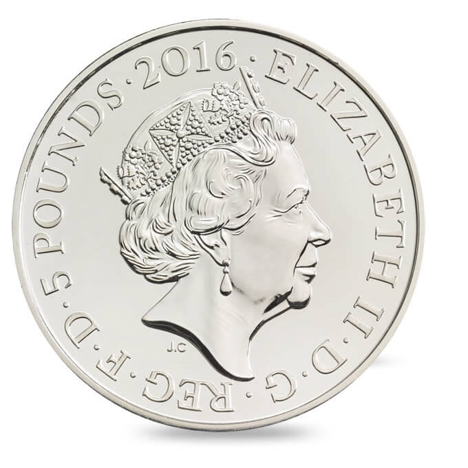 2016 Queen Elizabeth II 90th Birthday - £5 Crown - Brilliant Uncirculated Coin In Folder