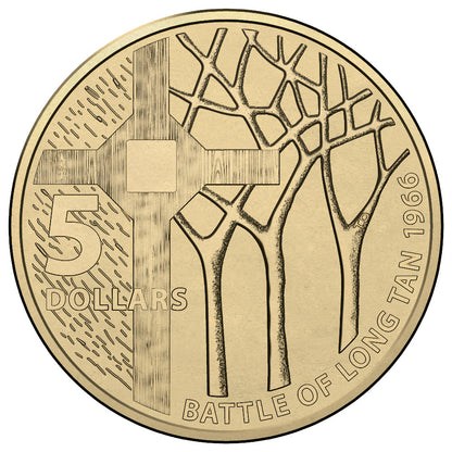 2016 $5 Coin - 50th Anniversary of The Battle of Long Tan