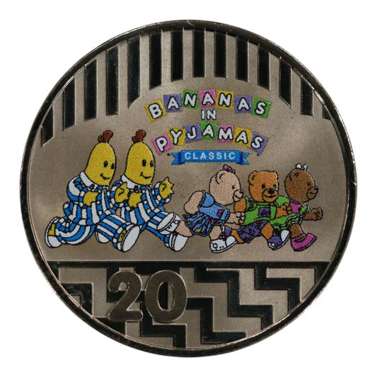 2017 Frosted Uncirculated 20c Coin - Bananas in Pyjamas 25th Anniversary