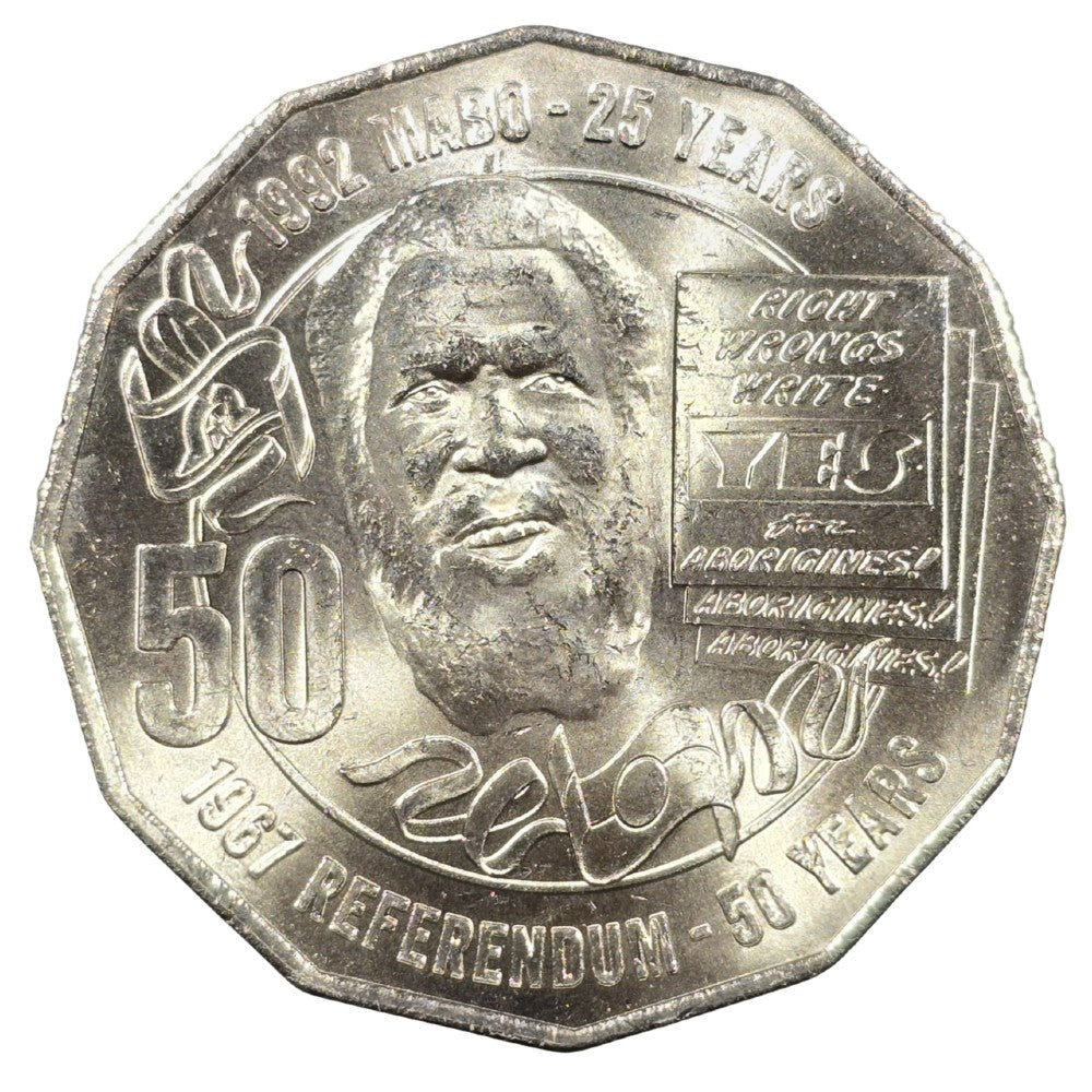 2017 50c Coin - 50th anniversary 1967 referendum/25th anniversary of the Mabo decision