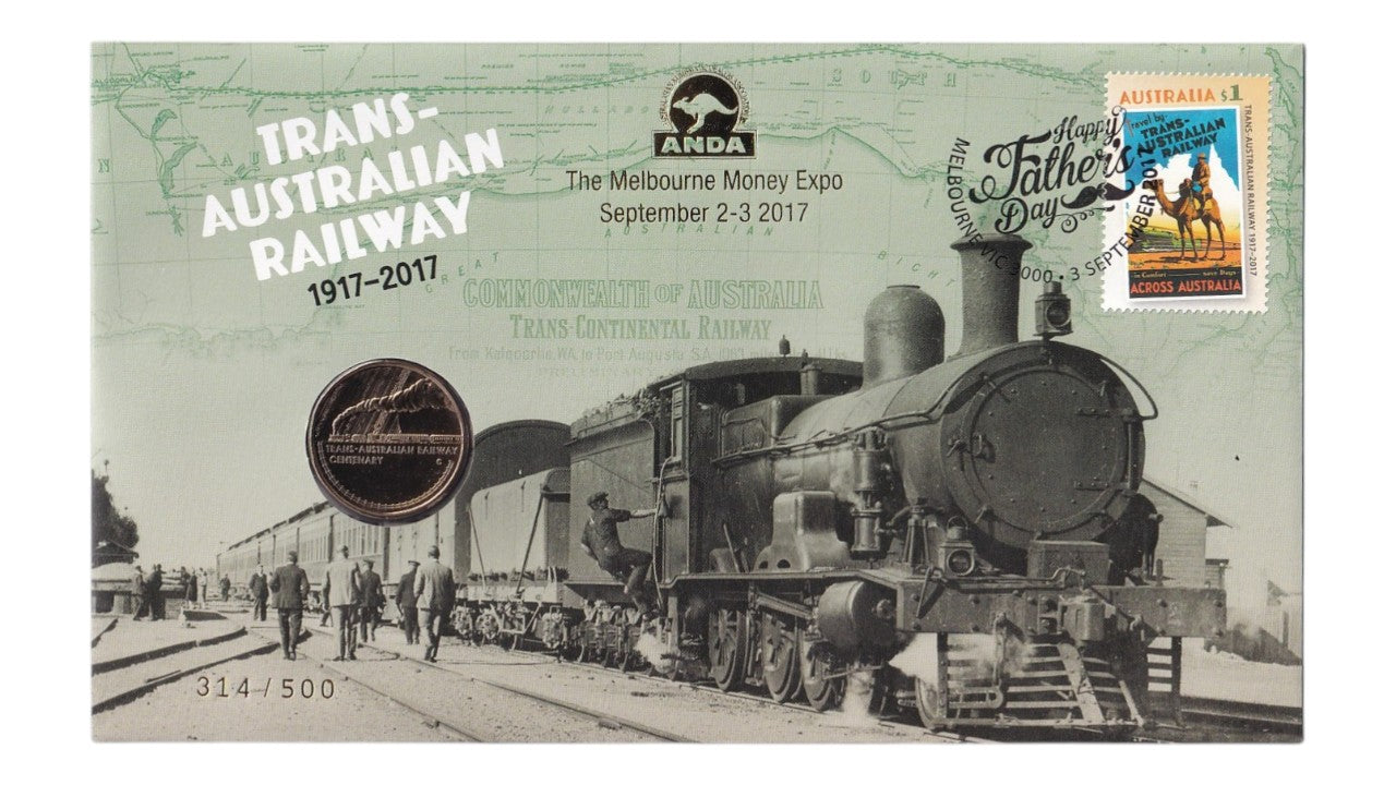 2017 PNC - Melbourne Money Expo - Trans-Australian Railway with 'C' Mintmark $1 Coin