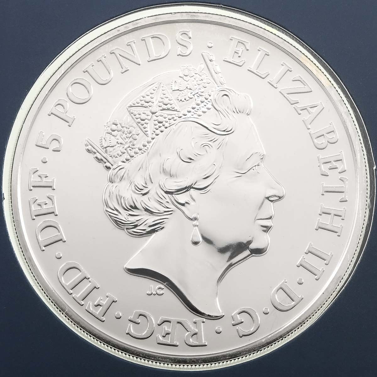 2017 Queen Elizabeth II Sapphire Jubilee - £5 Crown - Brilliant Uncirculated Coin In Folder